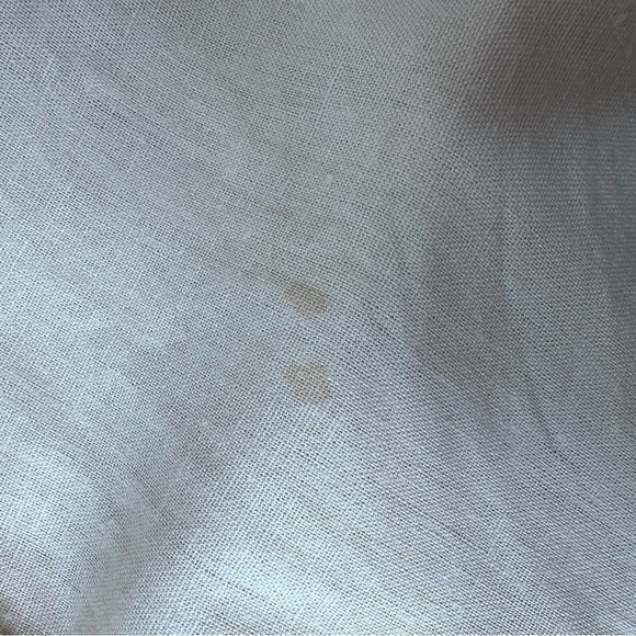 Joie Tan Linen Button Down Cropped Blouse Size 1x NWT - Picture 5 of 7